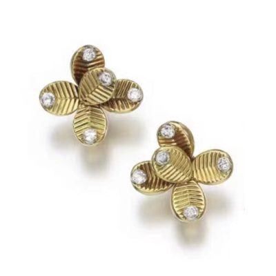 KDY-B428573咖啡豆芭蕉叶形耳环