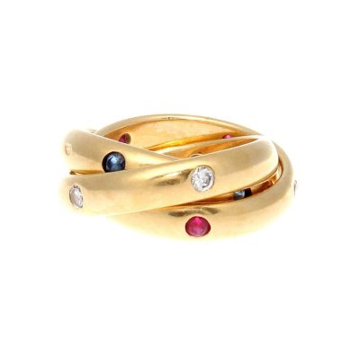 KDY-N1458023宽3.4mm15钻三环戒指