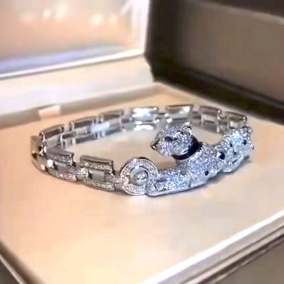 KDY-N413977侧身豹子中字坦克链手链