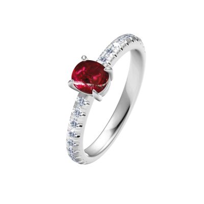 KDY-N738577四爪虎爪镶直臂戒指