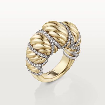 KDY-N4793400分色扭麻花戒指
