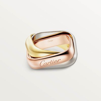 KDY-B4239900大号方形三环三色戒指