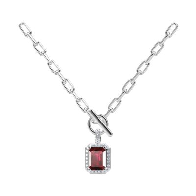 KDY-B450188八角围石Q字扣吊坠项链