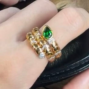 BGL-715442编织纹蛇身卷身戒指