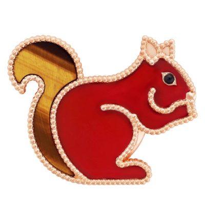 VCARP2AT00珠珠松鼠胸针