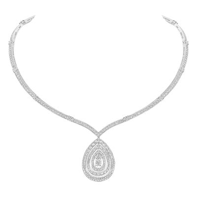 SM-082838水滴系列梨形项链（主石10.59x6.99x4.45mm）