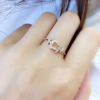 FLD-481613绳扣马蹄戒指