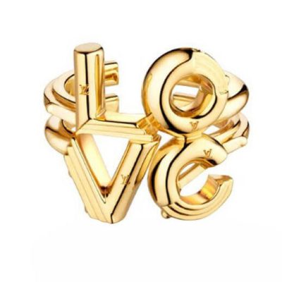 LV-M62845字母LOVE光金戒指