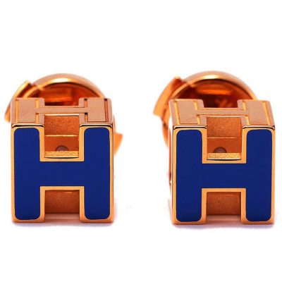 爱H仕-H119919P 8mm滴胶H正方体耳钉