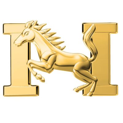 爱H仕-H180688T单钻光金马H皮带扣