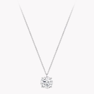GLF-7324076四爪圆钻吊坠0.5ct