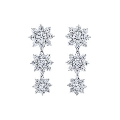 HW-EADSPNA3DSF三雪花耳环、大圆钻雪花系列