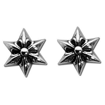 KLX-ES15069002光金六角星矛花耳钉