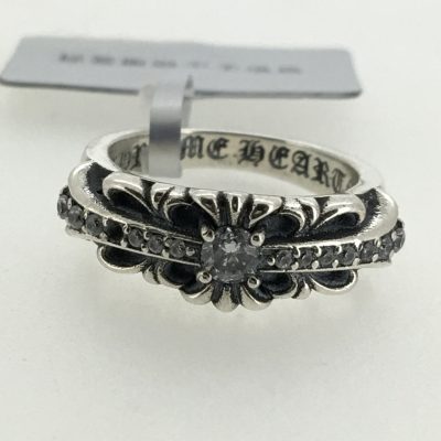 KLX-JZ69681081客版镶钻十字架茅花戒指45#