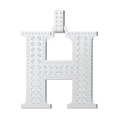 爱H仕-H135504F满钻字母H吊坠31mm