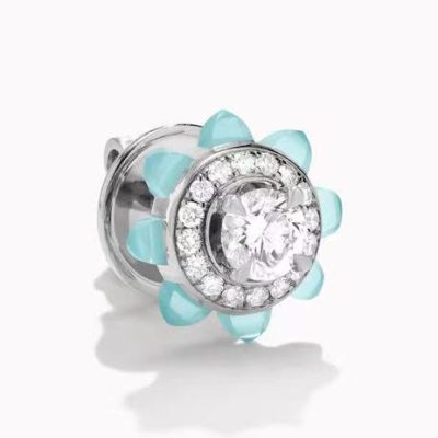 MR-TIPT-E11尖锥圆环耳钉主石0.25ct
