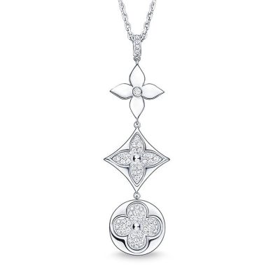 LV-Q94323三花满钻吊坠0.53ct