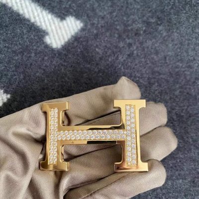 爱H仕-H173734T字母H皮带扣