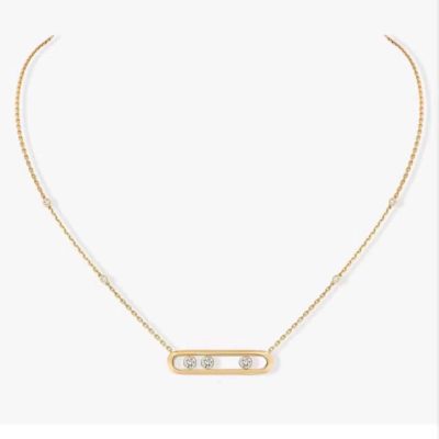 MSK-04323-YG中号光金框活动吊坠