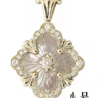 BQLT-XL897385欧式四叶草吊坠、两面镶石版