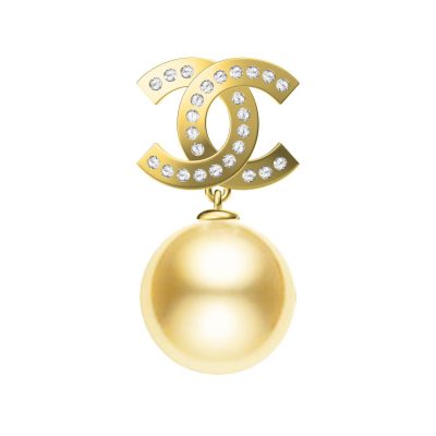 XNE-188441 13.5mm双C穿链吊坠珍珠13mm