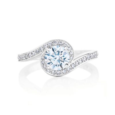 DBES-R102375四爪扭臂戒指1.57ct12#
