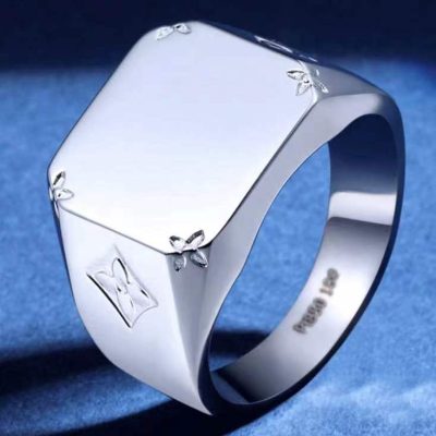 LV光金logo戒指21#