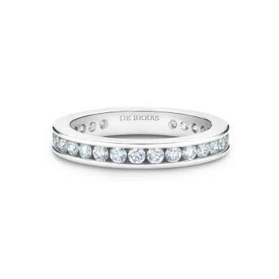 DBES-R102113逼镶条戒宽3m13#0.9ct婚戒