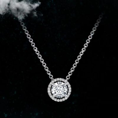 GLF虎爪围石夹层吊坠主石8.34mm栓链