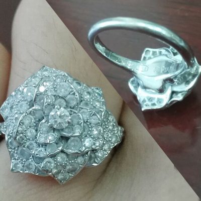 BJ-G34UU900满镶层层花大叶片戒指客版波底款