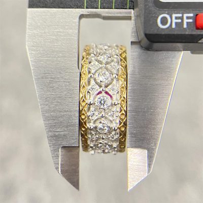 BQLT-RIN626922分色宽面直臂戒指