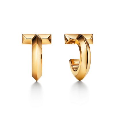 TIF-70811219光金T字剑脊圆环耳钉