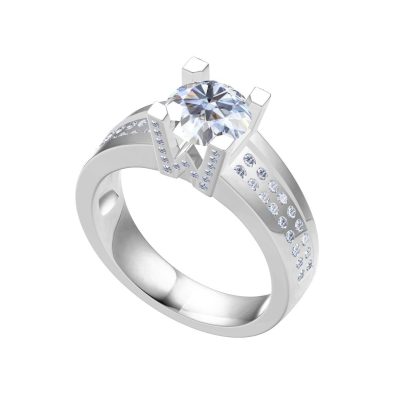 HW-4672244字母四爪满钻戒指13#1.31CT