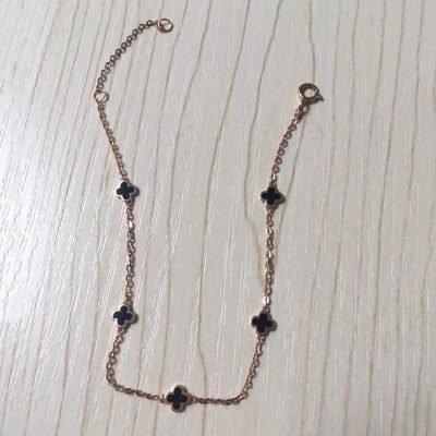 VCA52107683 9mm波面四叶草5花手链