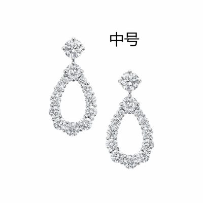 HW-EADPRDSMLP中号水滴耳环