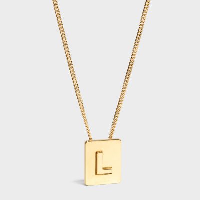 CL-524124 13x12MM方框字母字母L吊坠