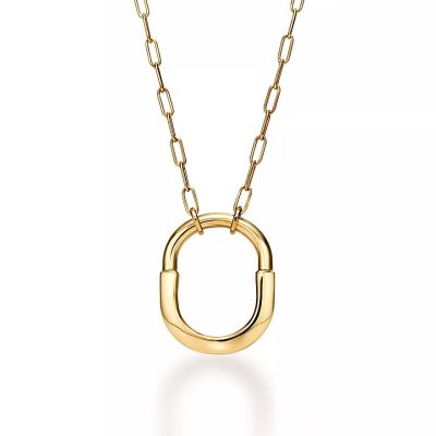 TIF-72342259中号厚爱锁光金项链