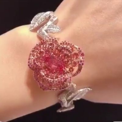 DIOR-287432满钻玫瑰花手镯