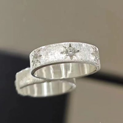 BQLT-RIN996415宽4.5mm八芒星条戒指