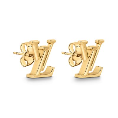LV-M00743光金字母耳钉