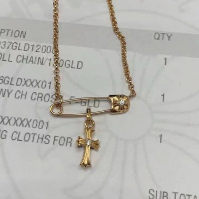 KLX-CH555447十字架别针栓链吊坠项链