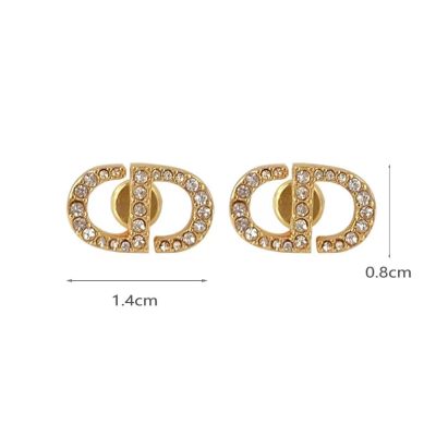 DA-AD601218宽8x14mm字母CD耳环
